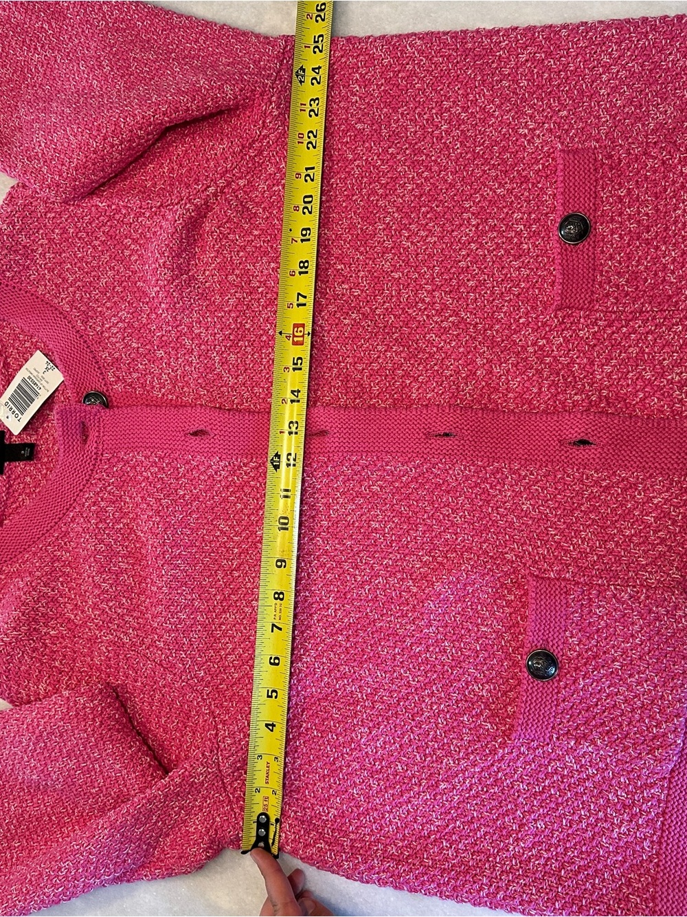 Torrid Size 3 - Hot Pink Textured Button-Front Cardigan - Picture 10 of 12
